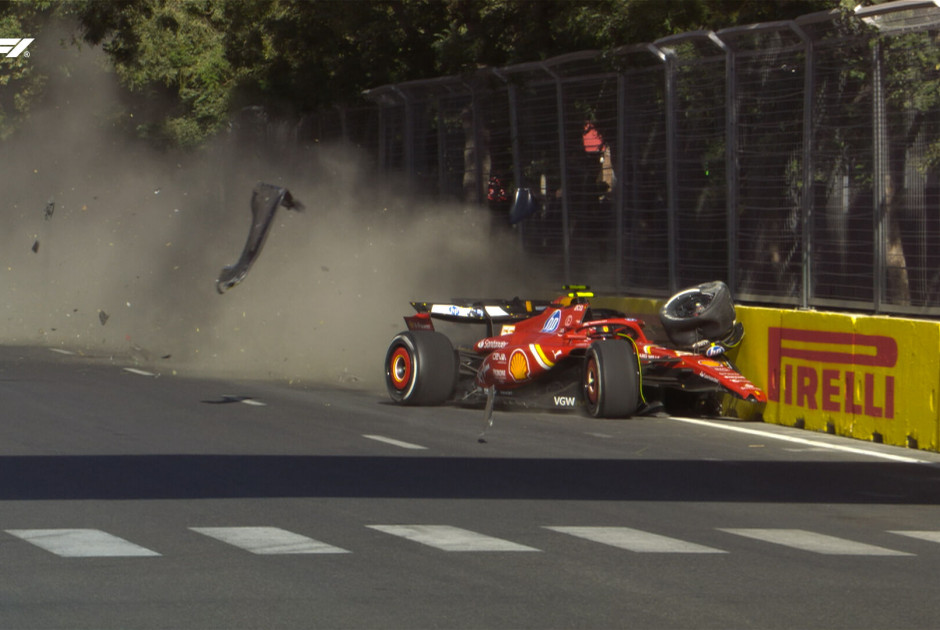 Formula 1: Τρομακτικό ατύχημα 1,5 γύρο πριν το τέλος στο Μπακού – Νικητής ο απίθανος Πιάστρι (BINTEO)