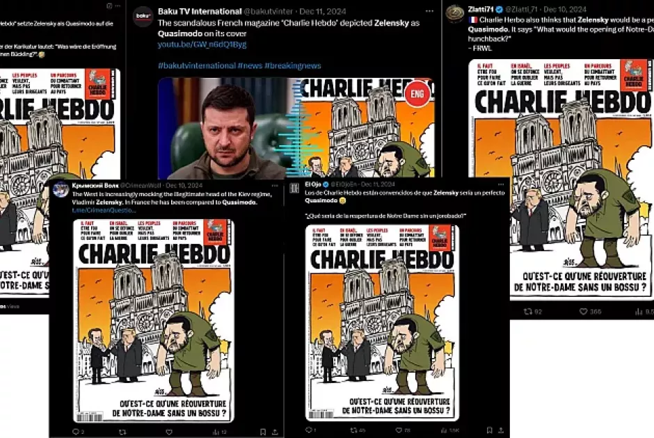 Charlie Hebdo: Fake News το εξώφυλλο με τον Ζελένσκι