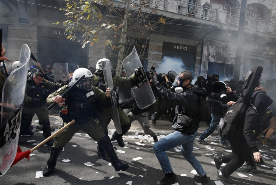 Επεισόδια στο κέντρο της Αθήνας