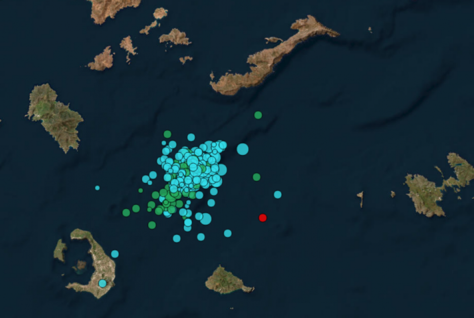 Ελλάδα: Νέα δόνηση 4,4 στα 15 χλμ ΝΔ της Αμοργού